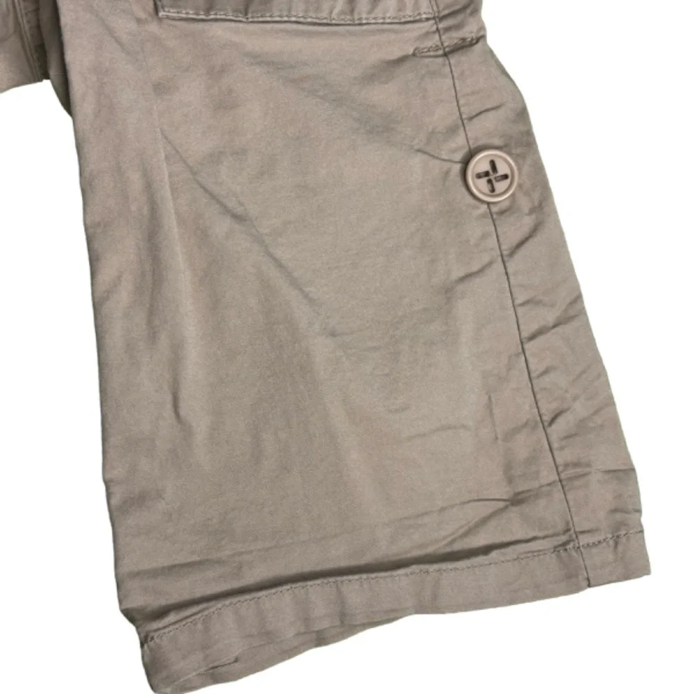 Rewind‎ Girls Shorts Size 7 Tan Khaki Roll Up Adjustable Length Bermuda Shorts